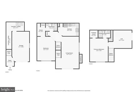 Floorplan - 9313 Palmer Pl #34, Laurel, MD 20708 photo 1 of 4