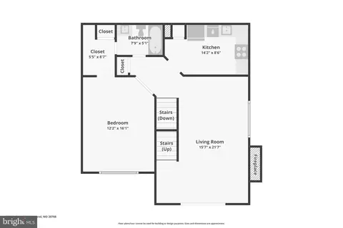 Floorplan - 9313 Palmer Pl #34, Laurel, MD 20708 photo 3 of 4