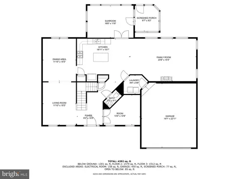 Floorplan - 9618 Stuart Ln, Clinton, MD 20735 photo 1 of 4