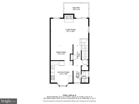 Floorplan - 7620 E Arbory Ct #315, Laurel, MD 20707 photo 2 of 4
