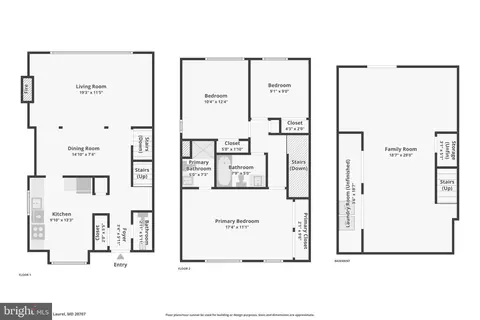 Floorplan - 15627 Millbrook Ln #8, Laurel, MD 20707 photo 2 of 2