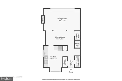 Floorplan - 15627 Millbrook Ln #8, Laurel, MD 20707 photo 1 of 2
