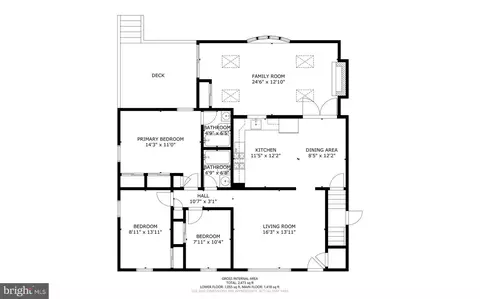 Floorplan - 8920 Hilton Hill Dr, Lanham, MD 20706 photo 2 of 3