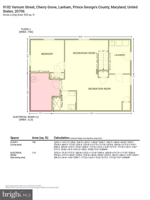 Floorplan - 9102 Varnum St, Lanham, MD 20706 photo 5 of 5