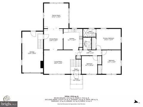 Floorplan - 11716 Redwood Dr E, Brandywine, MD 20613 photo 1 of 3