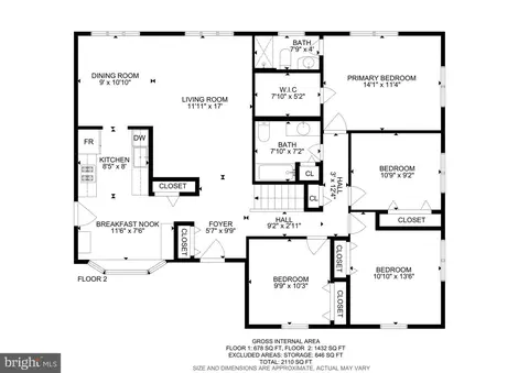 Floorplan - 6901 Niles Dr, Laurel, MD 20707 photo 2 of 3