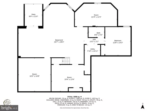 Floorplan - 9308 Caliph St, Brandywine, MD 20613 photo 1 of 4