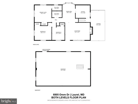 Floorplan - 6805 Orem Dr, Laurel, MD 20707 photo 3 of 3