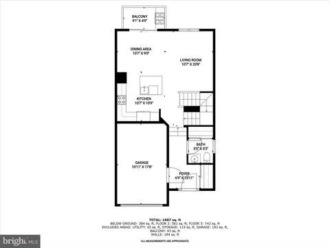 Floorplan - 300 Grace Way, Laurel, MD 20707 photo 1 of 4