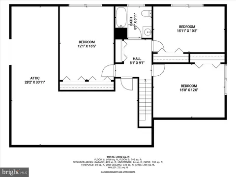 Floorplan - 8906 Eastbourne Ln, Laurel, MD 20708 photo 2 of 3