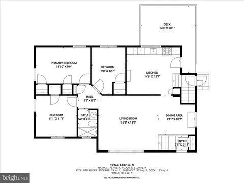 Floorplan - 7018 96th Pl, Lanham, MD 20706 photo 1 of 3