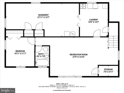 Floorplan - 7018 96th Pl, Lanham, MD 20706 photo 2 of 3