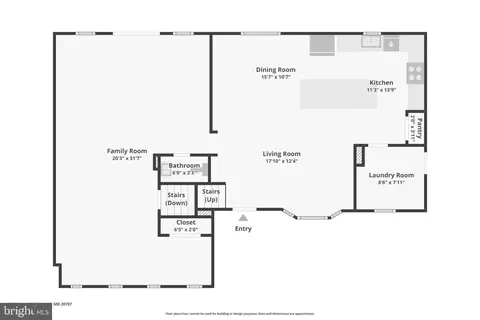 Floorplan - 15909 Jerald Rd, Laurel, MD 20707 photo 1 of 4