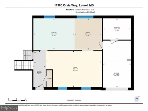 Floorplan - 11900 Orvis Way, Laurel, MD 20708 photo 4 of 7