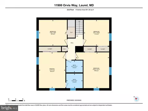 Floorplan - 11900 Orvis Way, Laurel, MD 20708 photo 5 of 7