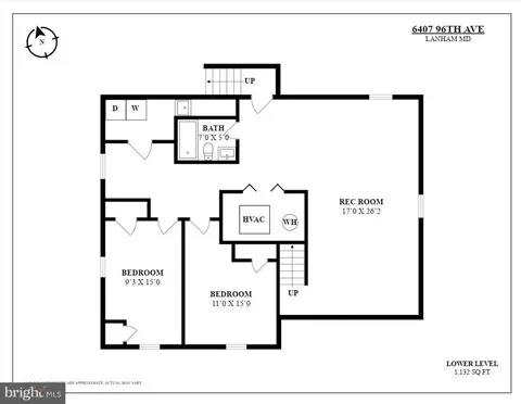 Floorplan - 6407 96th Ave, Lanham, MD 20706 photo 2 of 3