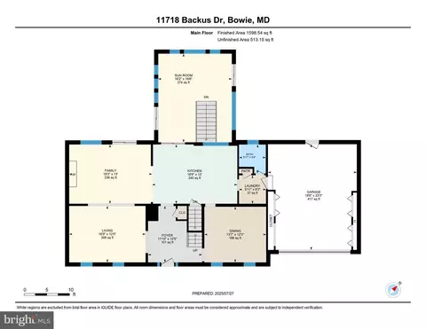 Floorplan - 11718 Backus Dr, Bowie, MD 20720 photo 1 of 3