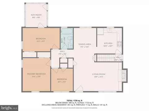 Floorplan - 9301 Tuckerman St, Lanham, MD 20706 photo 2 of 3