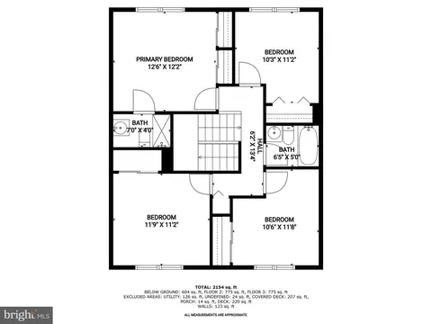 Floorplan - 7610 Woodruff Ct, Laurel, MD 20707 photo 3 of 4