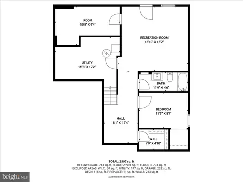 Floorplan - 8806 Admiral Dr, Laurel, MD 20708 photo 1 of 4