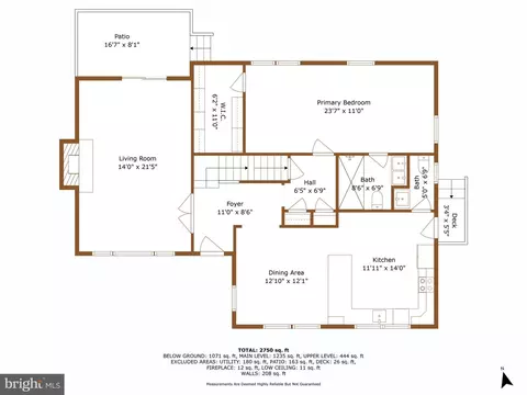 Floorplan - 9608 Underwood St, Lanham, MD 20706 photo 2 of 4