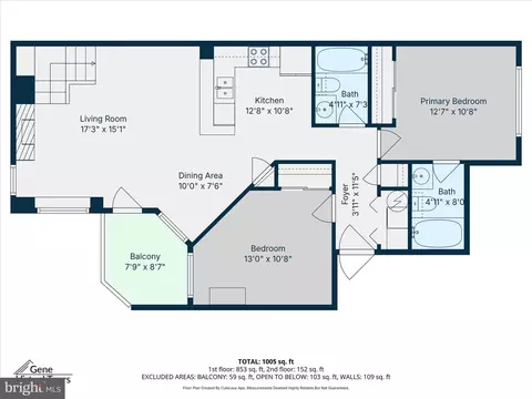 Floorplan - 14106 William St #19-B, Laurel, MD 20707 photo 1 of 3