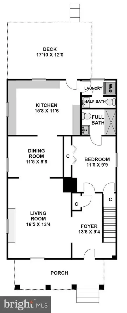 Floorplan - 4100 31st St, Mount Rainier, MD 20712 photo 1 of 4