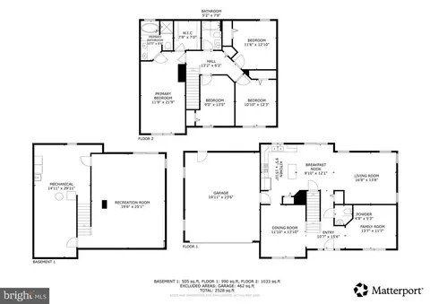 Floorplan - 13400 Oaklands Manor Dr, Laurel, MD 20708 photo 1 of 1