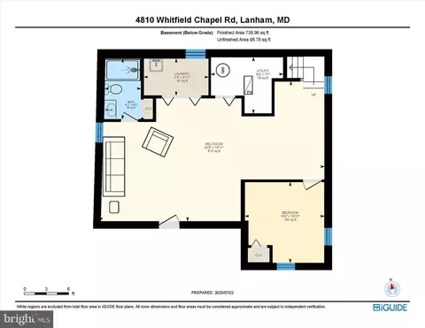 Floorplan - 4810 Whitfield Chapel Rd, Lanham, MD 20706 photo 2 of 4