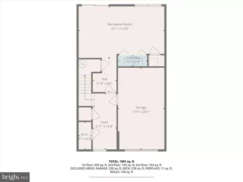 Floorplan - 9317 Dortmund Ct, Laurel, MD 20708 photo 3 of 4