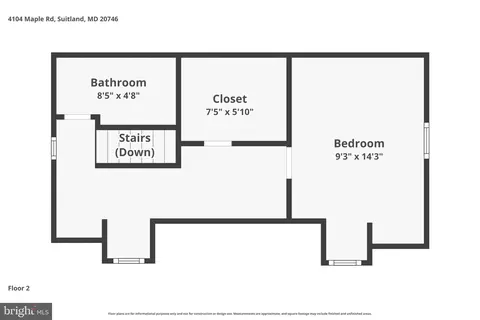 Floorplan - 4104 Maple Rd, Suitland, MD 20746 photo 2 of 2