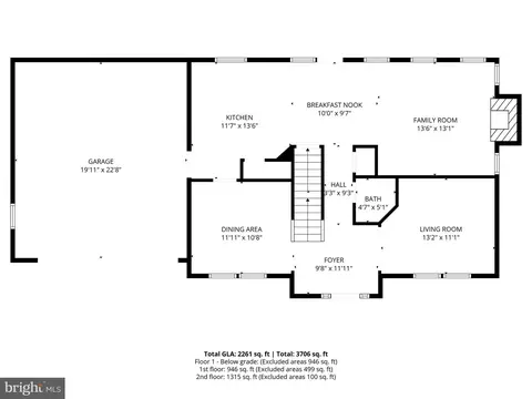 Floorplan - 9602 Stuart Ln, Clinton, MD 20735 photo 1 of 4
