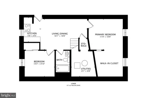 Floorplan - 1028 Ward St, Laurel, MD 20707 photo 1 of 3