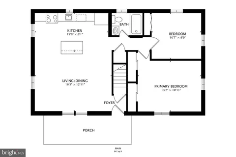 Floorplan - 1028 Ward St, Laurel, MD 20707 photo 2 of 3