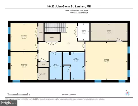 Floorplan - 10423 John Glenn St, Lanham, MD 20706 photo 2 of 3