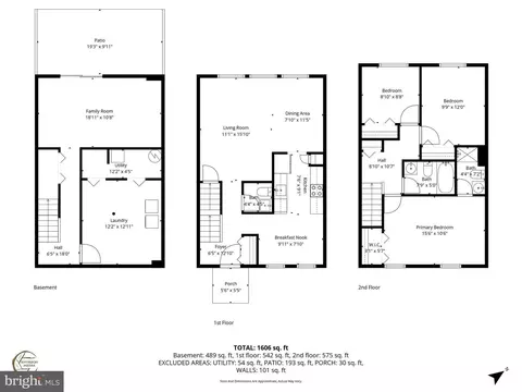 Floorplan - 15732 Millbrook Ln #79, Laurel, MD 20707 photo 3 of 4