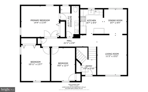 Floorplan - 9716 Franklin Ave, Lanham, MD 20706 photo 1 of 2