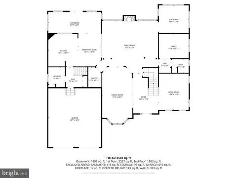 Floorplan - 7406 White Plains Ln, Brandywine, MD 20613 photo 1 of 4