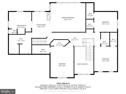 Floorplan - 7406 White Plains Ln, Brandywine, MD 20613 photo 2 of 4