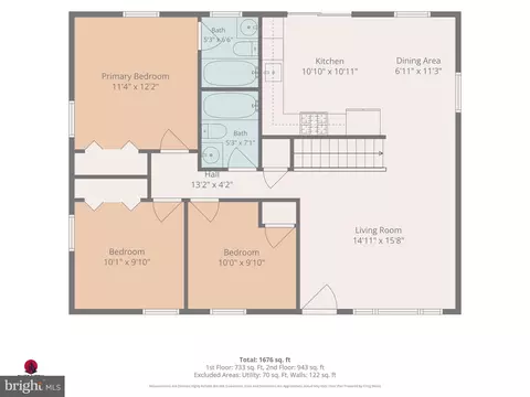 Floorplan - 5521 Belva St, Lanham, MD 20706 photo 1 of 3