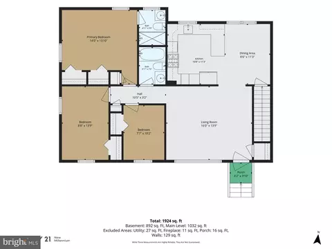 Floorplan - 7500 Terra Alta Ct, Lanham, MD 20706 photo 2 of 3
