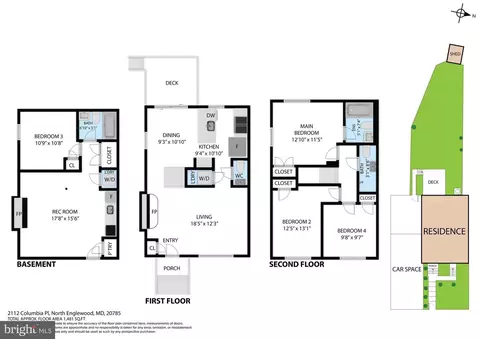 Floorplan - 2112 Columbia Pl, Landover, MD 20785 photo 2 of 2