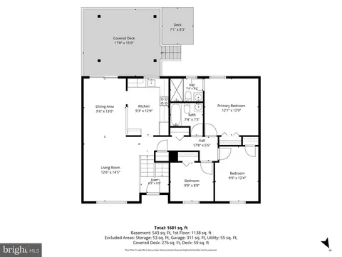 Floorplan - 9136 Mchenry Ln, Lanham, MD 20706 photo 2 of 3