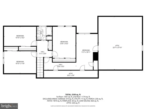Floorplan - 8701 Oxwell Ln, Laurel, MD 20708 photo 1 of 3
