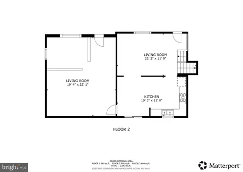 Floorplan - 10107 Snowden Rd, Laurel, MD 20708 photo 2 of 3
