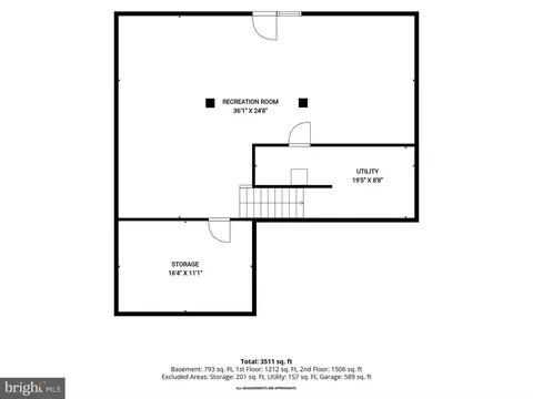 Floorplan - 800 Moore Gate Way, Bowie, MD 20716 photo 1 of 4