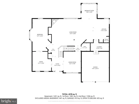 Floorplan - 15611 Straughn Dr, Laurel, MD 20707 photo 2 of 4