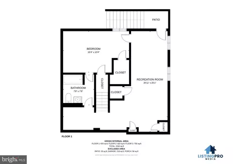Floorplan - 7108 E Clinton St, Clinton, MD 20735 photo 1 of 4