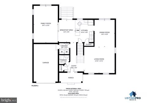 Floorplan - 7108 E Clinton St, Clinton, MD 20735 photo 2 of 4