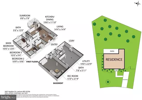 Floorplan - 5607 Haddon Dr, Lanham, MD 20706 photo 1 of 2